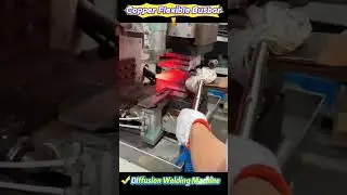 Perfect Copper Flexible Busbar Welding with Diffusion Technology! ⚡ #Shorts #ElectricalEngineering