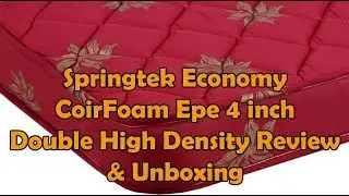 Springtek Economy CoirFoam Epe 4 inch Double High Density (HD) Foam Mattress