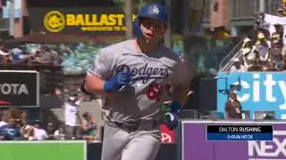 Dalton Rushing's 3rd home run of 2025 is a go-ahead 3-run shot