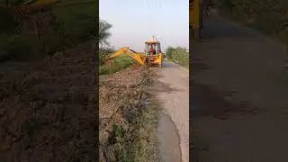 jcb work || shoulder filling work || village road work ||