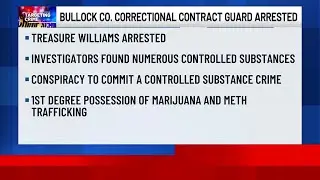 Bullock Correctional contract guard arrested on contraband charges