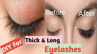 Thick and Long Eye Lashes At Home | DIY Home Remedy | #healthylashes #Thicklashes #longlashes #hindi