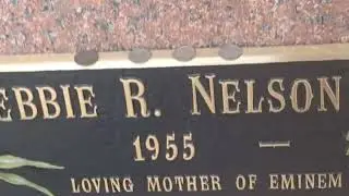 Eminem's mother's grave Debbie Nelson