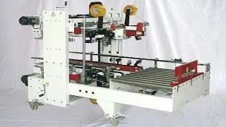H type carton sealing edge folding sealer automatic tested for Sri Lanka customers 斯里蘭卡客戶工廠試機工字型封箱機