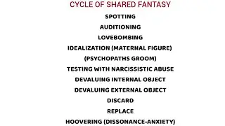 Hidden Phases of Narcissist's Shared Fantasy