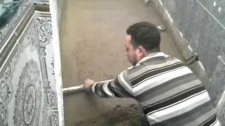تهيئة ارضية الحمام للتركيب السراميك                                        chape de carrelage