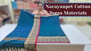 Narayanpet Cotton Dress Materials | Cotton Printed Running Fabric || Wholesale Shop || GSR HANDLOOMS