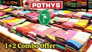 Padi Pothys Combo Offer Silk Saree 1+2 Combo Collection/Semi Silk Arani pattu sarees