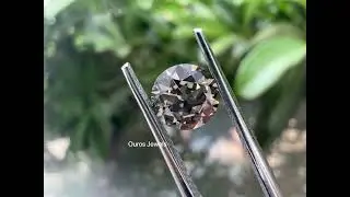 0.76 Carat Old European Round Cut Lab Grown Diamond @ourosjewels