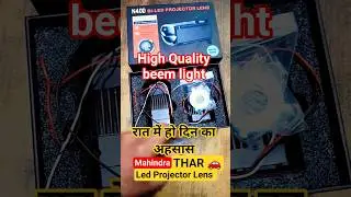 Mahindra Thar Projector Lens light. Premium Quality. #mahindrathar #carlights