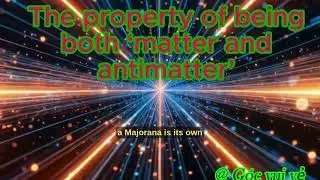 MAJORANA PARTICLES   BOTH MATTER AND ANTIMATTER 2CV