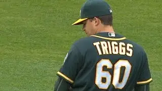 CLE@OAK: Triggs tosses six scoreless innings