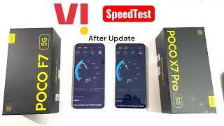 POCO F7 vs POCO X7 Pro Vi Sim Internet SpeedTest After Update🚀🚀🔥🔥🔥