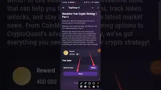 TapSwap Cenima Code l August 28, 2024 Maximize your Crypto Strategy l Part 2 #tapswap #tapswapcode