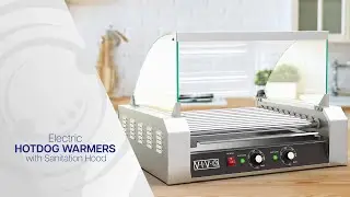 HOTDG-V205 Electric Hot Dog Machine with Sanitation Hood by VIVO