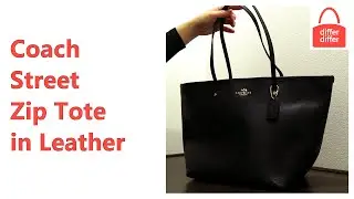 Кожаная сумка-тоут на молнии Coach Street 34103