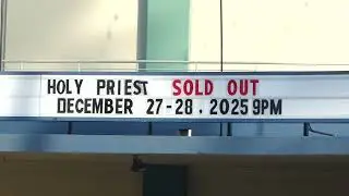 Katseye Sold Out Sign Hollywood Palladium Sunset Blvd LA CA 12-21-2025 Holy Priest Sold Out Marquee