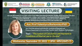 Visiting Lecturer from Higher Educational Institution 