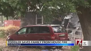 3-year-old saves family from house fire in Fayetteville
