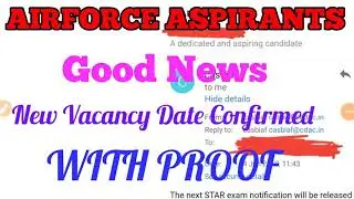 Indian Airforce next vacancy date confirm || With Proof || ft. Study With Abhishek