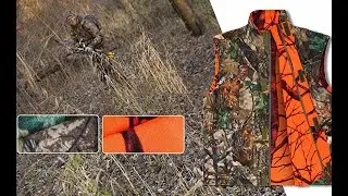 GUGULUZA Camo and Orange Hunting Reversible Vest