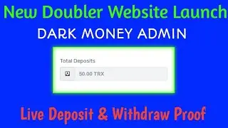 dark-classic.space new doubler website launch | DARK MONEY ADMIN | Trx Doubler Sites