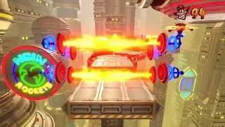 Crash Bandicoot 3 Warped -  Level 31: Future Tense (All Crates & Death route)