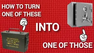 How to turn any ammo can into a lock box/safe. With step by step directions.