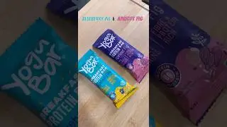 Yoga Bar Protein Breakfast Bar|Blueberry Pie vs Apricot Fig|Unboxing #shorts #protienrich #asmr