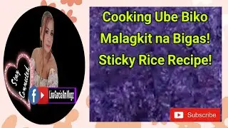 Cooking ube biko malagkit na bigas ( purple sticky rice cake ) /Lina Garcia Km Vlogz