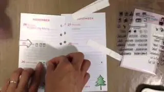 Decorating week 48 in my filofax using vssweetideas stamps
