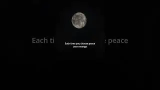 Peace over revenge