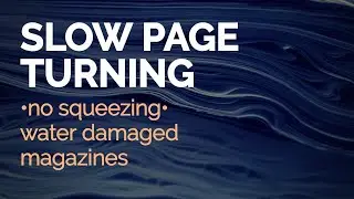 ASMR - || Water Damage Page Turning || - Sleep and Relaxation / No Talking