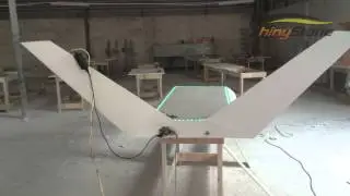 interesting design matt surface finishing acrylic solid surface table with LED lighting