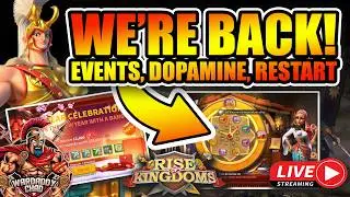We Are Back: Events, Dopamine, Restart Account - Rise of Kingdoms