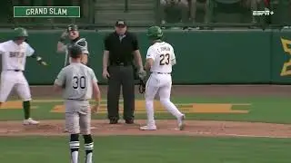 Tyce Armstrong hits 3 grand slams in one game 
