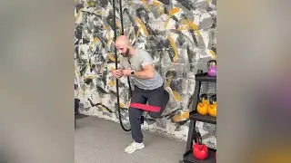 Wall Supported Banded Hip Rotations