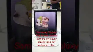 Samsung galaxy flip5 camera access cover screen
