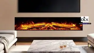 Celsi DLX 1800 Midnight Edition | Premium Media Wall Electric Fire Upgrade