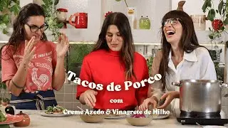 Rê-Ceitas com Carisma - Tacos de Porco com Creme Azedo e Vinagrete e Milho.
