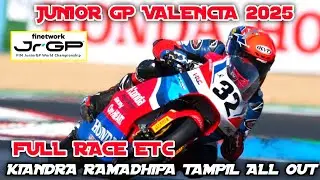 Full Race ETC JUNIOR GP VALENCIA #RAMADHIPA TAMPIL ALL OUT SAMPAI CARSH SAAT  BALAPAN #juniorgp