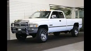 #15598 1997 DODGE RAM 2500 4X4 LARAMIE 5.9L CUMMINS 12-VALAVE 5-SPD 78K MLS 1-OWNER 0-RUST 33” BFGs