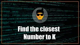 k Closest Elements to the pivot in a given array | (LeetCode)