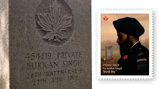 Памятная марка в честь мужества и жертвенности солдат-сикхов