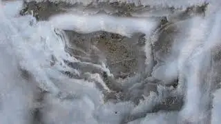 Mesmerizing video of ice melting pattern in 4K!
