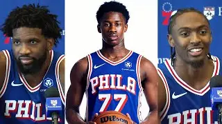 76ers Sound Off On No. 3 Pick VJ Edgecombe At 2025 Media Day!
