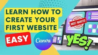 How to Create Stunning Website Templates Using Canva | Canva Website Design Tutorial