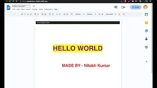 Google-docs Clone Made In React Js || Nilabh Kumar