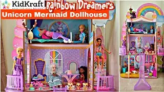 KidKraft Rainbow Dreamers Unicorn Mermaid Dollhouse