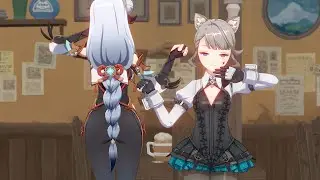 Lynette & shenhe -Kobi kobi dance🥵💕【Genshin impact MMD】